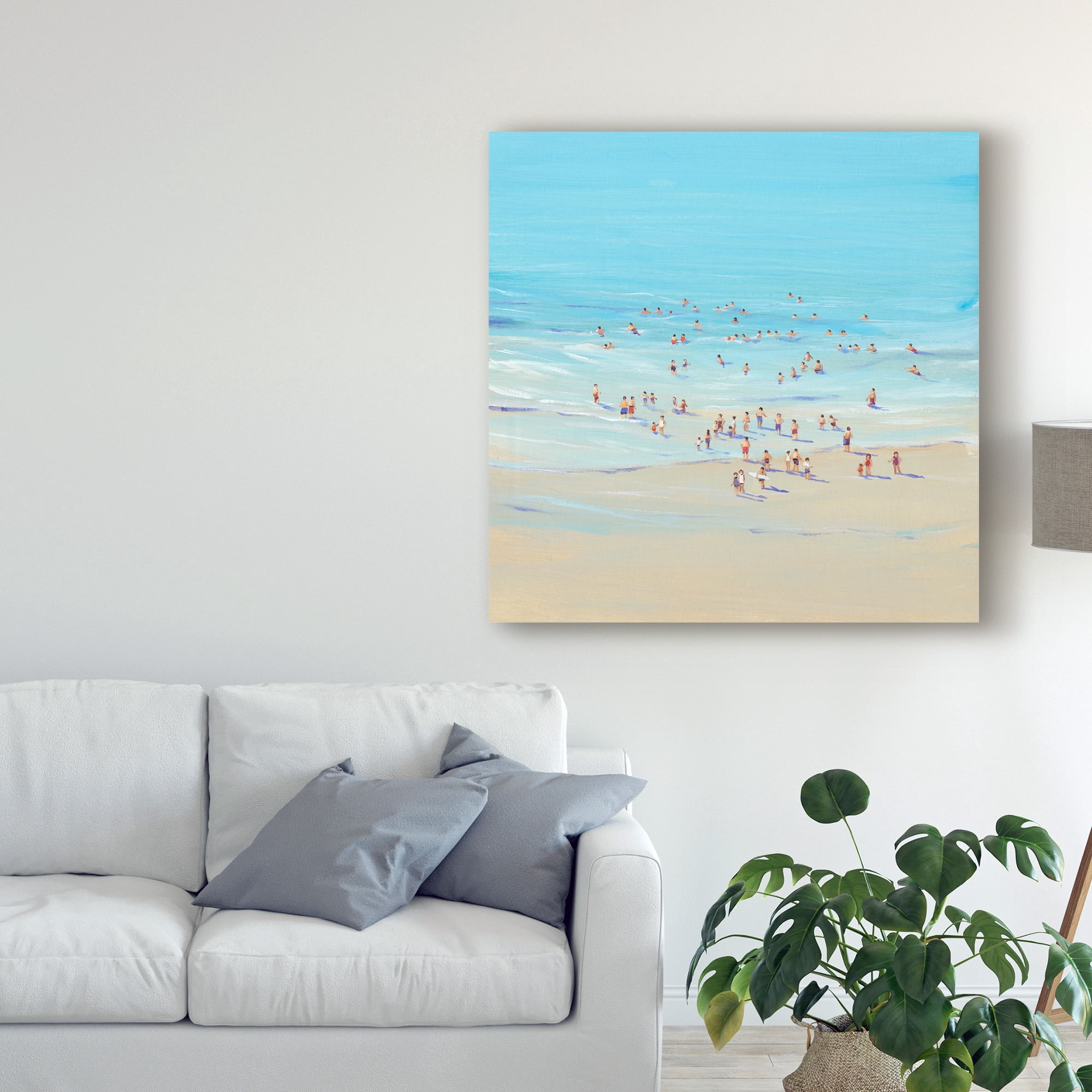 Trademark Fine Art 'Beach Day I' Canvas Art by Tim OToole