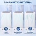 thumbnail image 5 of Portable Air Conditioner, 12000 BTU 4-in-1 AC Unit with Dehumidifier, Fan, Sleep Mode, Cools Rooms up to 549 Sq.Ft., Remote Control, 24H Timer, Window Installation Kit, White, 5 of 10