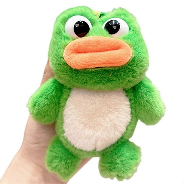 Cute Frog Plush Pendant Soft Stuffed Doll Soft Comfortable Skin-friendly Stuffed Doll for Kids Birthday Children's Day Gifts