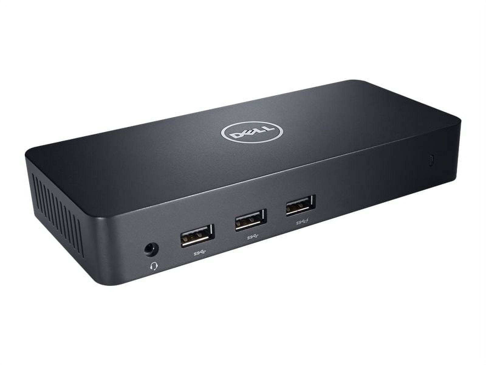 Dell D3100 USB 3.0 Docking Station - Triple 4K Display - 65W Power Adapter  - Black