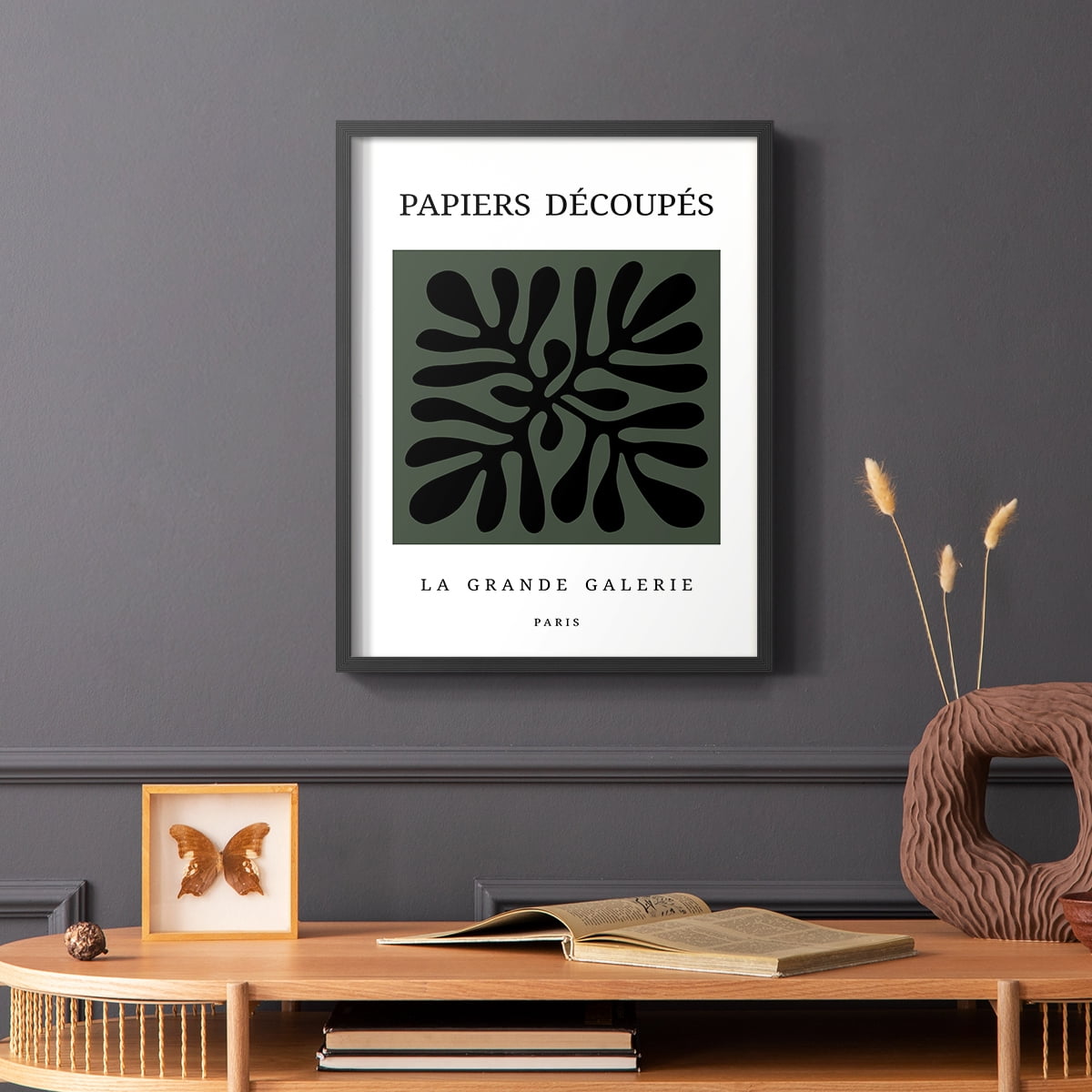 Matisse CCCXCIV in Black Solid Wood 22 x 28 Framed Print