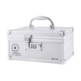 thumbnail image 4 of Caja de Seguridad con Combinación de 6,30 X 6,30 X 4,53 Pulgadas, con Múltiples Rejillas, Impermeable, Portátil, de Gran Capacidad, con Código para Di 6 rejillas, 4 of 8