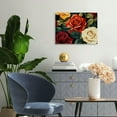 thumbnail image 4 of SUMAAFU Rose Art Modern Canvas Prints Wall Art Ready To Hang Decor 20x16in, 4 of 6