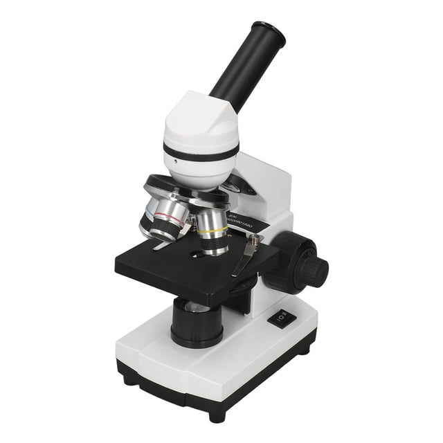 Microscopio Monocular De Gran Aumento De 40X A 640X Con Oculares De Amplio Campo De Visión, Cuerpo De Metal Resistente, Ideal Para Laboratorio Educativo