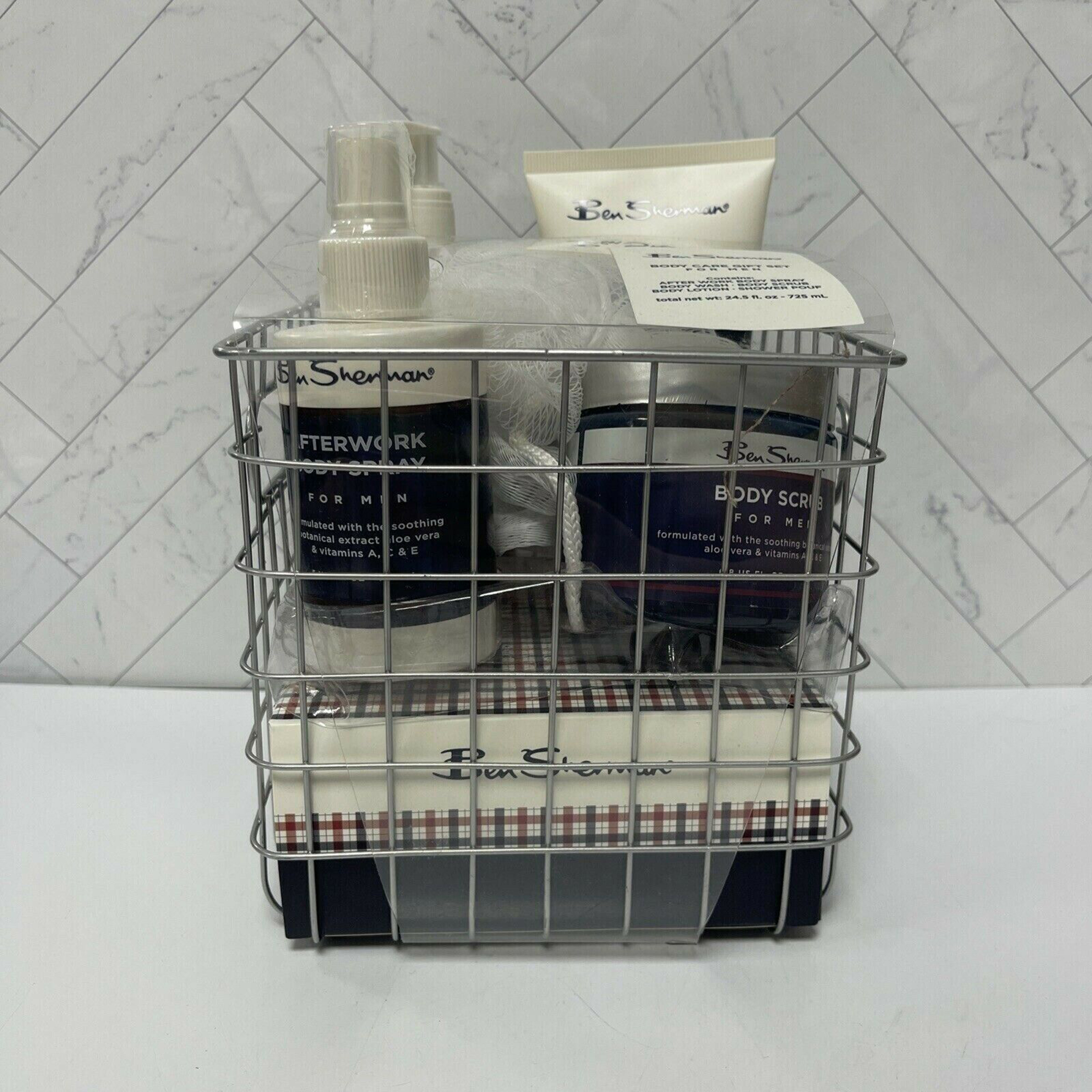 BEN Sherman Body Care Men's Gift Set, Bath and Body Gift Basket