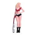 thumbnail image 1 of Figura de chica guitarrista a escala 1/64, escenario de diorama ferroviario pintado, colección de escenas en miniatura, mujer pequeña con cabello larg, 1 of 9
