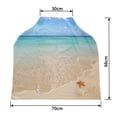 thumbnail image 2 of PKQWTM Sea Shells Starfish On Tropical Sand Turquoise Caribbean Summer Nursing Cover Baby Breastfeeding Infant Feeding Cover Baby Car Seat Cover, 2 of 2