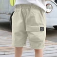 thumbnail image 2 of NIEWTR Boys Casual Cargo Shorts Lightweight Cotton Shorts with Pockets for Outdoor Adventure Play(Khaki,7-8 Years), 2 of 9