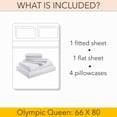 thumbnail image 5 of Olympic Queen 6-PC Sheet Set 600-TC 100% Egyptian Cotton, 28" Deep Pockets - Burgundy, 5 of 7