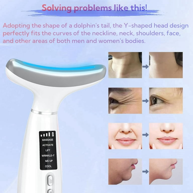 Facial and Neck Beauty Device, Skin Care Face Massager Facial and Neck Beauty Device, Skin Care Face Massager
