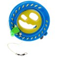 thumbnail image 2 of EeaseCA 1PC Plastic Kite Line Wheel Kite Wheel Winder Practical Kite Accessories Portable Kite Winding Wheel (Colored Crystal Steel Bead Wire Wrapping 100M) Blue Size 16CM, 2 of 8