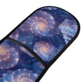 thumbnail image 2 of Dailycode Double Sided Oven Mitt with Loop Heat Resistant Kitchen Long Potholders 7" x 35" Starry Sky Shells, 2 of 6