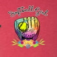thumbnail image 3 of Wild Bobby, Colorful Softball Girl, Sports, Men Premium Tri Blend Tee, Vintage Red, Small, 3 of 5