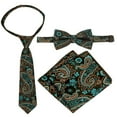 thumbnail image 5 of Gioberti Kids and Boys 4pc Paisley Vest Set - Vest, Bowtie, Tie, Pocket Square, 5 of 5