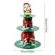 thumbnail image 3 of Soporte navideño de tres niveles para cupcakes, postres, pasteles, torre de pasteles navideños, platos para galletas y dulces, soporte de cartón para postres, decoración navideña para fiestas., 3 of 6