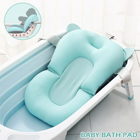2019 New Baby Bath Tub Pillow Floating Anti-Slip Bath Cushion Soft Seat Bathtub Support for Newborn 0-6