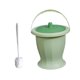 thumbnail image 3 of Botella orinal de orinal y cepillo para el inodoro del anillo, jarra de urinario de la noche de orina, olla de cámara para adultos mujeres hombres Verde, 3 of 8