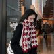 thumbnail image 4 of Bufanda Chal Bufanda De Invierno Bufanda De Lana A Cuadros De Punto Neutro Bufanda Larga Engrosada Suave Y Cálida A La Moda, 4 of 5