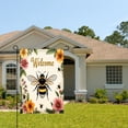 thumbnail image 2 of Amhnf Welcome Bee And Flowers Garden Flag For Home Outdoor Garden Yard Decor 12x18 inch, 2 of 5