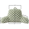 thumbnail image 6 of Checkered Reading Pillow for Sitting up in Bed, Lounging, Reading, Working on Laptop, Watching TV, Women Teens Kids Backrest Pillows with Arms, Sofa Couch Back Support Cushion,Green, 6 of 9