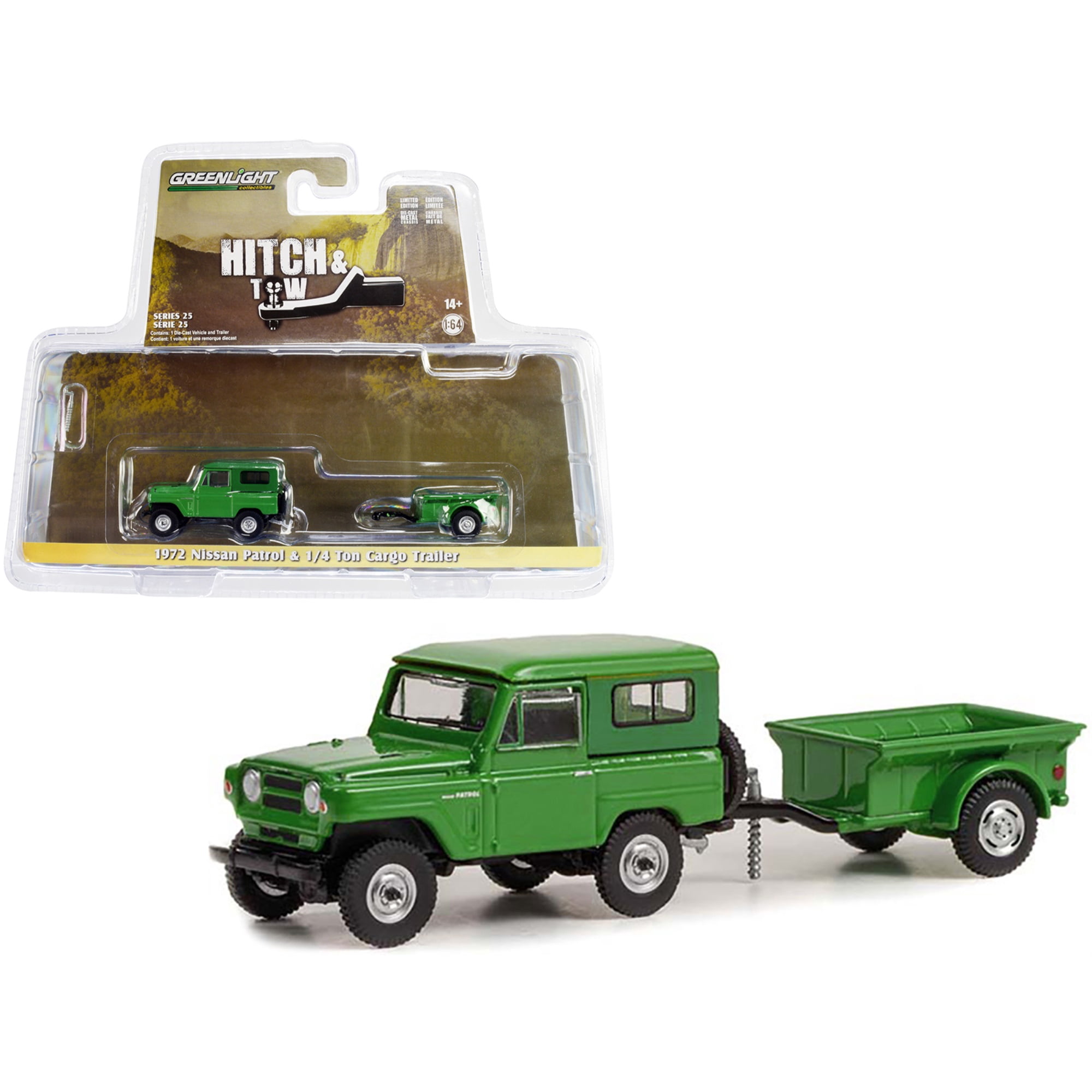 Greenlight Shasta Airflyte 15' Camper Trailer, Blue, 1:24 Diecast