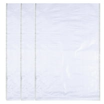 MOPOOR 10 PCS Thick White Plastic Film Woven Bag Flooding Sandbag Protection Packaging 15x24in,Heavy Duty Sand Bags with Tie Strings Empty Woven Polypropylene Sand-Bags for Flood Control