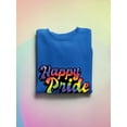 thumbnail image 3 of Happy Pride Bubblegum Banner Sweatshirt Women -Smartprints Designs, Female 4X-Large, 3 of 4