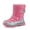 Rose Pink, variant on Lopsie WARMTUNE Boys Girls Snow Boots Winter Outdoor Waterproof Warm Slip Kids Snow Boots Outdoors Playing Children's Winter Shoes(Little Kid/Big Kid)