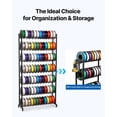 thumbnail image 6 of VEVOR 3D Printer Filament Storage Rack, 7 Tier Heavy Duty Storage Shelves for 3D Printing Filaments, Filament Spool Holders Racks for 3D Printing Studio, Home Studio, Office, Workshop (Shelf Only), 6 of 9