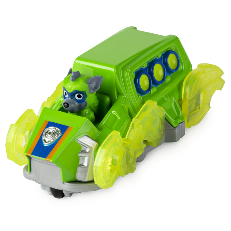 Vehicule + figurine rocky mighty pups charged up paw patrol