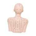thumbnail image 2 of Cabeza de maniquí con hombros con modelo de acupunta para salones de de belleza Negro, 2 of 8