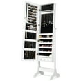 thumbnail image 3 of Gymax 4 Tilting Position Jewelry Organizer Vanity Box w/ Full Length Mirror White, 3 of 3