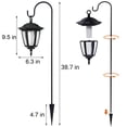 thumbnail image 3 of Luces solares colgantes efecto llama Dynaming, gancho de 16 cm, paquete de 6, IP44, 3 of 9