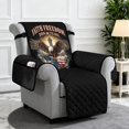 thumbnail image 4 of SCRAWLGOD 250th Anniversary Recliner Chair Cover American Flag Print Non Slip Reclining Chair Cover with Pocket Eagle Cross Print Anti Dust Recliner Slipcover for Pets, 4 of 7