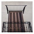 thumbnail image 3 of 40x40 Inch Door Awning, Polycarbonate Window Canopy - UV Protection, Weather Resistant - Dark Brown, Transparent Options, 3 of 8