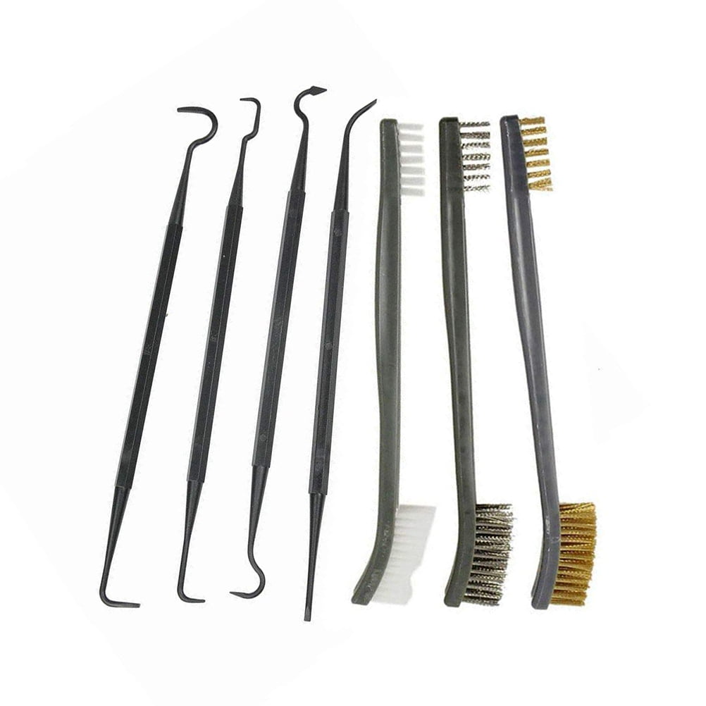 4pcs Nylon Pick Set UniveNCAXI 7pcs/Set Gun Cleaning Kit 3pcs Steel Wire Brush 