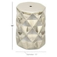 thumbnail image 3 of Shimmering Ceramic Gold Stool, 3 of 3