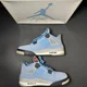 thumbnail image 3 of Ni - ke Size 8.5 - Ni - ke Air Jordan 4 Retro University Blue Men's Shoes - CT8527 400, 3 of 5