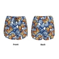 thumbnail image 5 of Lsque Colorful Butterfly1 Printed Women's Running Shorts with Liner Pockets,Elastic Quick Dry Workout Athletic Gym Yoga Shorts,Womens High Waist Shorts-X-Large, 5 of 9