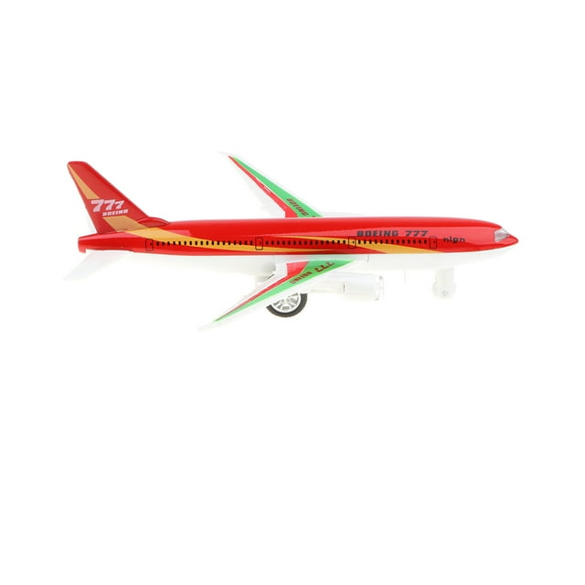 Aleación De Juguete Modelo De Avión Para Pequeños, para 777 Juguete De Avión De Línea, Decoración De Escritorio, Cumpleaños Rojo Sunnimix Boeing 777 Airplane Toy