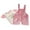 Pink, variant on Odeerbi 0-5 Years Infant Girls Outfits Duck Bib Overall Shorts with Cotton Short Sleeve T-shirt Set Summer Strap Romper Jumpsuit Playsuit