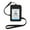 Black, variant on GOGO PU Leather Credit Card ID Badge Holder with Side Zipper Pocket and Detachable Neck Lanyard