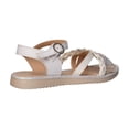 thumbnail image 3 of Sandalias Niña Trencitas Piso Casual Cómodo blanco 15, 3 of 5
