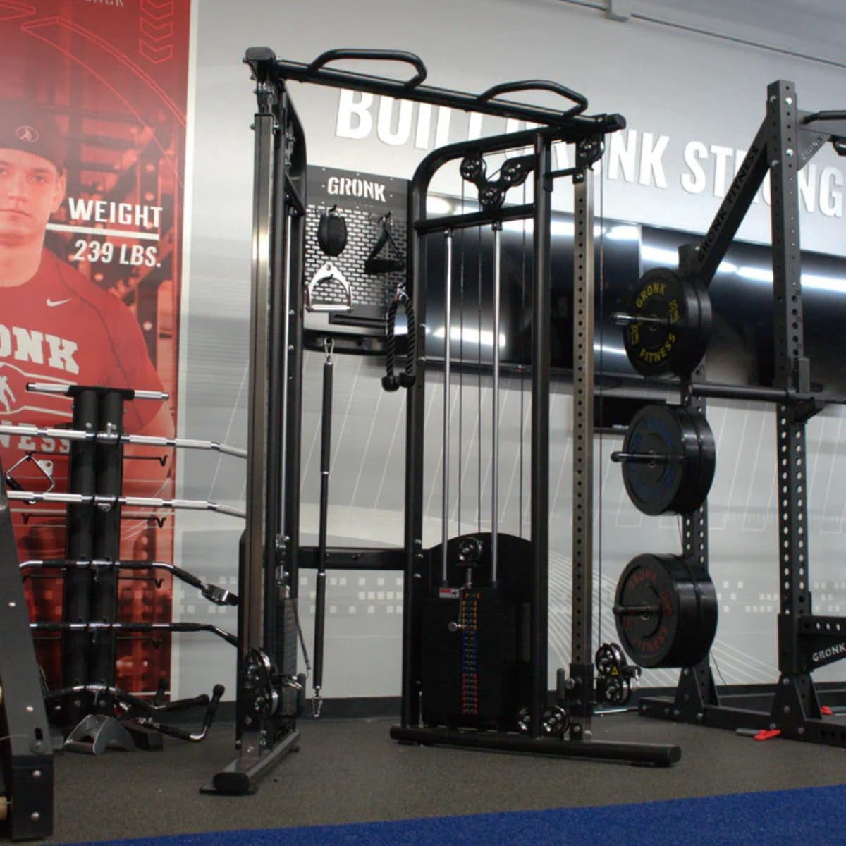 Gronk Fitness Functional Trainer with Dual 210lbs Weight Stacks for Cable Workout |Multifunctional Cable Machine for Home & Commercial Gym