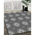 thumbnail image 2 of Ahgly Company Indoor Round Patterned Gray Dolphin Gray Area Rugs, 7' Round, 2 of 6