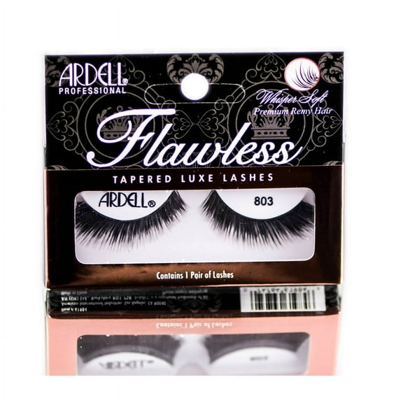 Ardell Professional Flawless Tapered Luxe Lashes - 803 - Pack of 1 with Sleek Comb