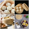 thumbnail image 4 of WSTEER 1 Set of Household Bamboo Steamer Kitchen Bun Steamer Bamboo Steamer Basket Kitchen Steamer, 4 of 5