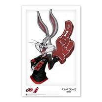 Bugs Bunny Carolina Hurricanes 11" x 17" Looney Tunes Poster Print