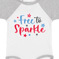 thumbnail image 4 of Inktastic 4th of July Free to Sparkle in Red White and Blue Boys or Girls Baby Bodysuit, 4 of 5