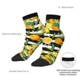 thumbnail image 6 of Rocae Orange and Lemon for Premium Adult Socks,Comfortable, Breathable, and Durable Socks, Perfect for Everyday Wear, 6 of 7
